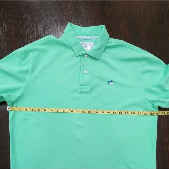 Southern Tide Skipjack Polo Shirt Mens Large Green Golf Performance Stretch - Picture 9 of 9